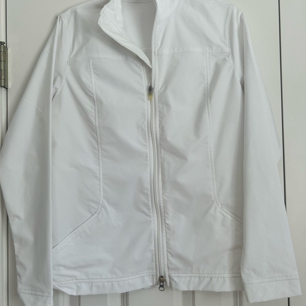 Lady Hagen White Golf Jacket, Sz. S